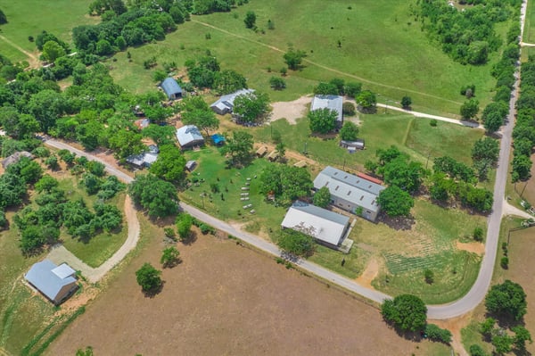 Aerial view of BeeWeaver property