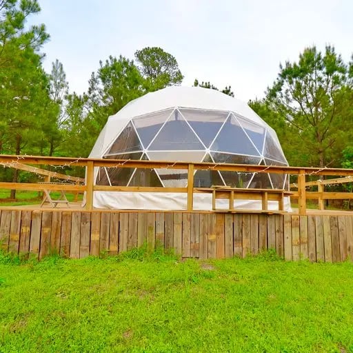 Glamping Remote Dome, Douglassville, Texas